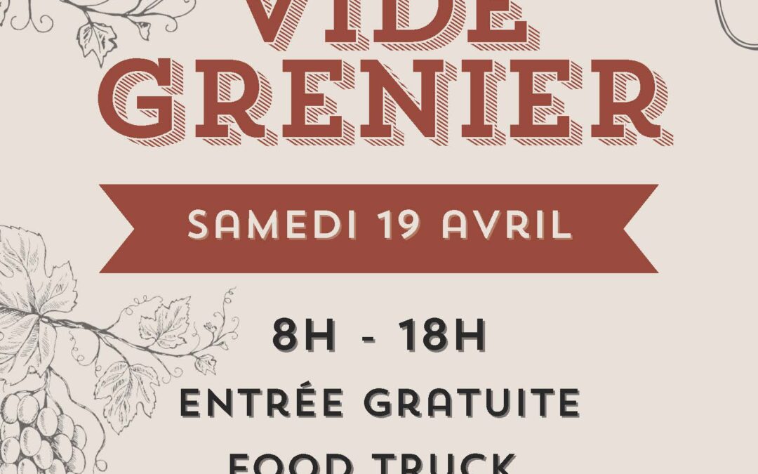 Vide grenier – 19 avril