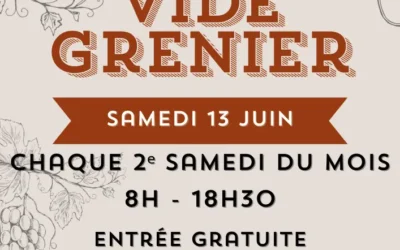 Vide grenier Samedi 13 juin